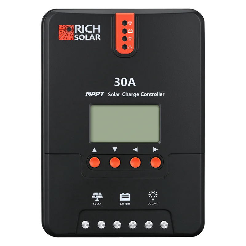 Rich Solar | 30 Amp MPPT Charge Controller | High Efficiency