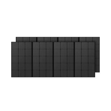 Two pack view of BLUETTI PV350 Solar Panel | 350W featuring front, side, and rear perspectives