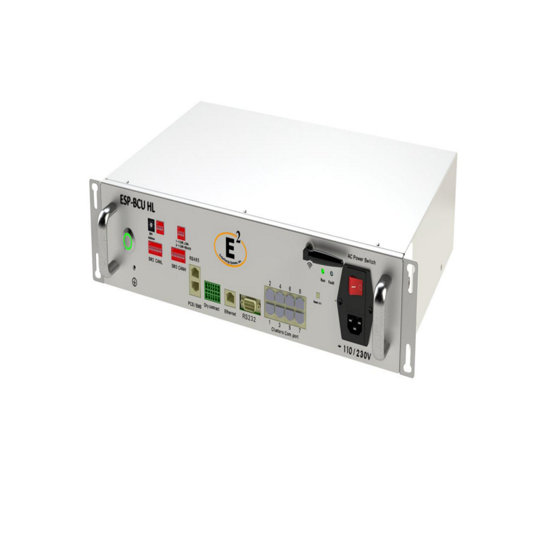 close-up of the EndurEnergy ESP-BCU showcasing model ports and specifications