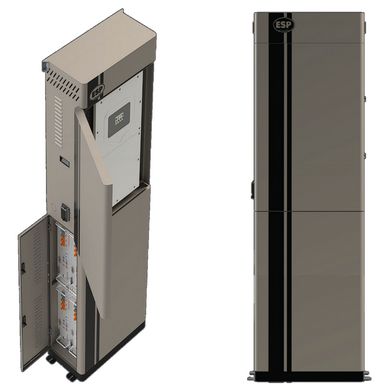 Side view of ENDURENERGY ESP-IBU20 Integrated Battery Unit showcasing design and build quality