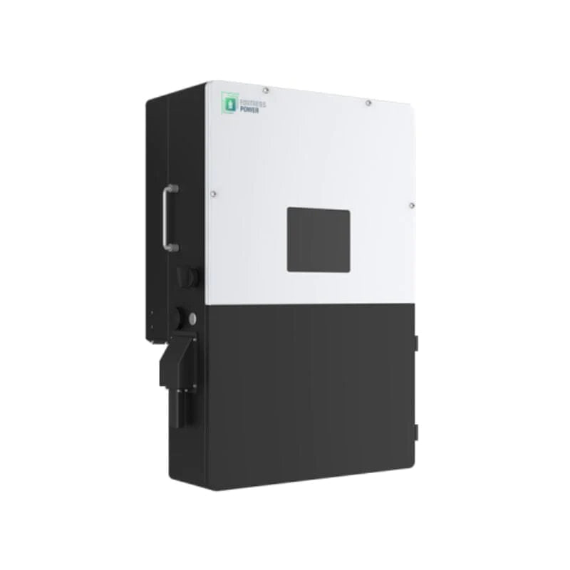 Side view of the Fortress True 12kW inverter, displaying the robust design and connection interfaces for easy installation and maintenance