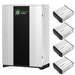 Fortress Power DuraRack enclosure fitted with four eFlex 5.4kWh batteries showing the full capacity setup