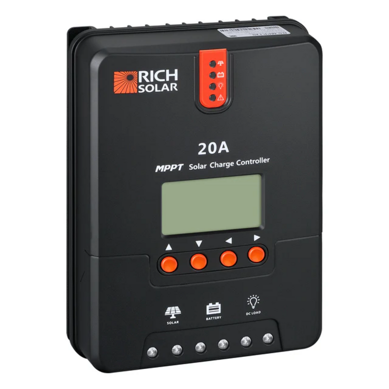 Rich Solar | 20 Amp MPPT Charge Controller | High Efficiency