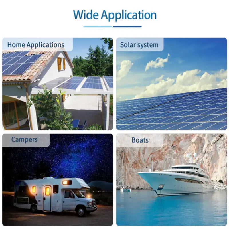 Versatile applications of the Sun Gold Power Low Frequency Single Phase 24V Inverter from home to mobile setups.