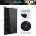 Sun Gold Power 550 Watt Monocrystalline Solar Panel highlighting its durable construction with corrosion-resistant aluminum frame and tempered glass for longevity