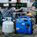 DuroMax XP2300iH in use at an outdoor cookout, powered by propane for a convenient and clean energy source.