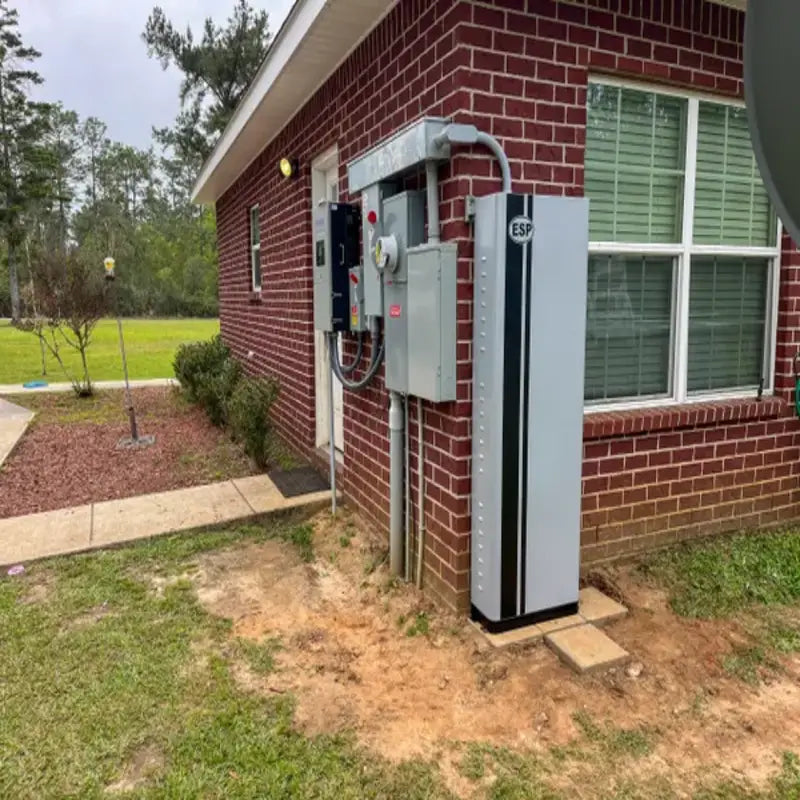 Outdoor installation scenario of the EndurEnergy ESP-BU15 Residential Battery Storage Unit