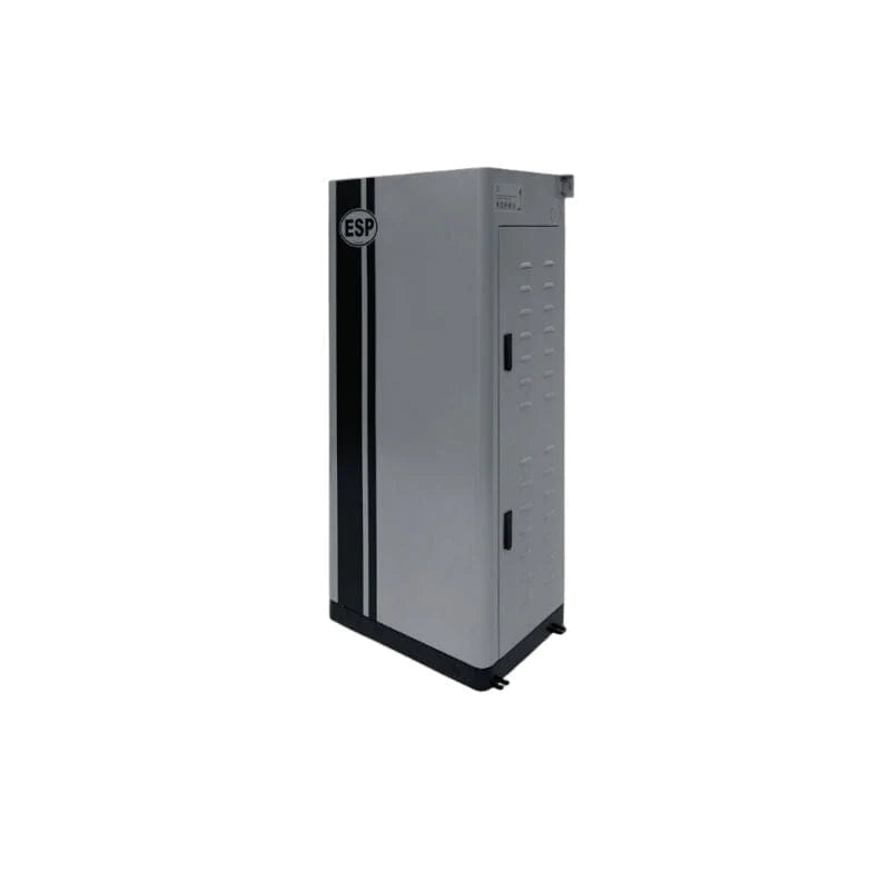 Left side view of EndurEnergy ESP-BU20 Residential Battery Unit, displaying the compact and sleek design