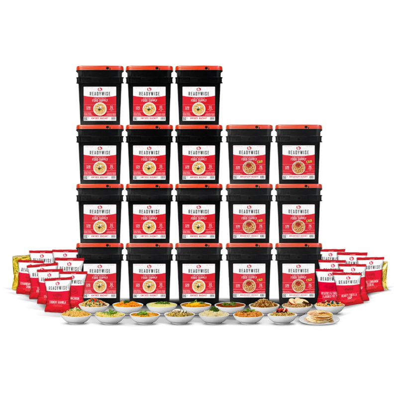 Cover Image for ReadyWise 2160 Servings Emergency Food Kit, the Ultimate Food Storage Solution