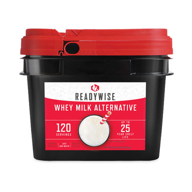 Single Canister of ReadyWise 120 Serving Emergency Whey Milk Alternative for Instant Prep