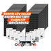 Promotional cover photo for Rich Solar's 8000W Cabin Kit with text detailing the 48V solar and 40kWh battery capacity.